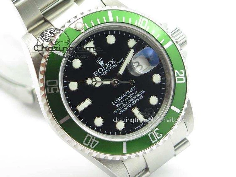 Bracelet Green Maker 16610 A3135 Dial SS Submariner BP On 0319